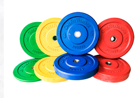 Superficie di gomma Piastra di peso per barbell in ghisa per uso commerciale e domestico 5kg 10kg 20kg 50kg