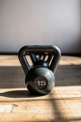 Competizione di allenamento unisex Kettlebell Set con rivestimento in ghisa e polvere