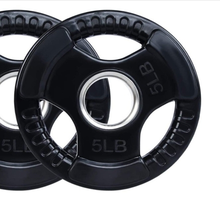 Unisex Barbell di gomma piastre di peso Perfetto per qualsiasi fitness Obiettivo 2,5/5/10/25/35/45lbs