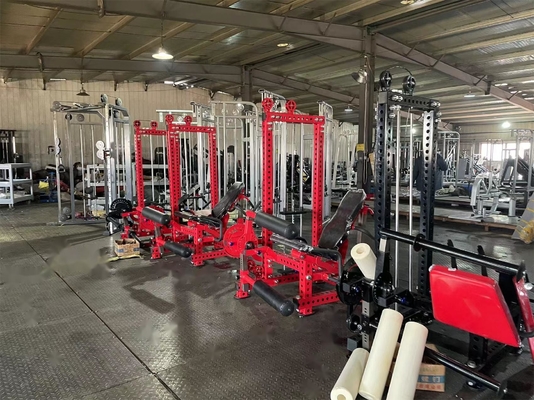 Home Gym Macchine multifunzionali di selezione del carico a spillo per la stampa delle gambe ed estensione delle gambe