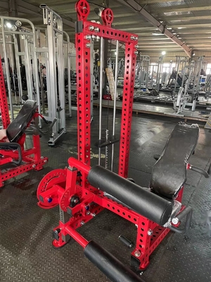 Allenamento di forza Bodybuilding Medium Loader Doppio seduto Leg Curl Leg Extension Machine