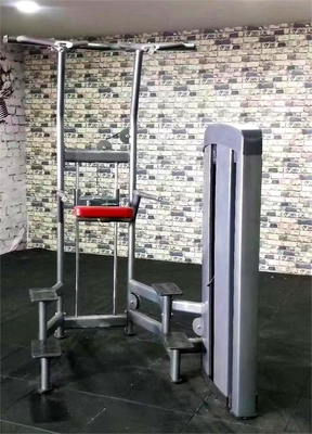 Costruzione del corpo allenamento universale Pin Selezione di carico Macchine Assistito Chin Dip Machine