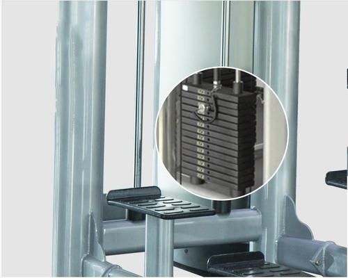 Costruzione del corpo allenamento universale Pin Selezione di carico Macchine Assistito Chin Dip Machine