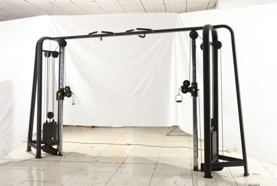 Attrezzatura per palestra con caricatore medio Pulley regolabile Sporting Squat Rack Cable Crossover Machine