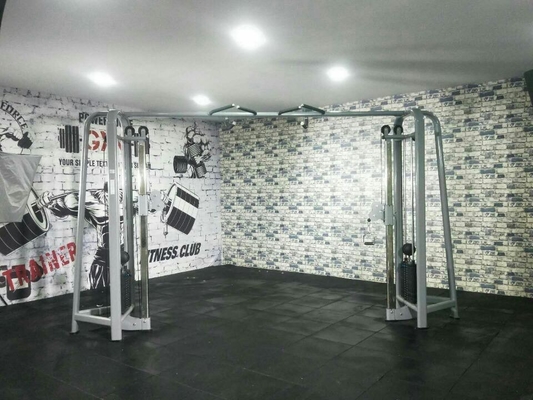 Attrezzatura per palestra con caricatore medio Pulley regolabile Sporting Squat Rack Cable Crossover Machine