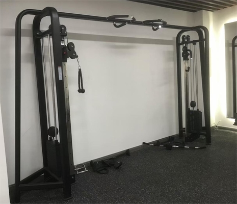 Attrezzatura per palestra con caricatore medio Pulley regolabile Sporting Squat Rack Cable Crossover Machine