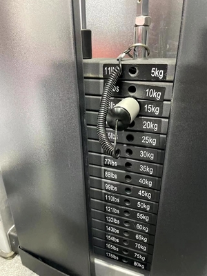 Centro di ginnastica commerciale Pin caricato seduta Bicep Curl Machine con 80 kg di peso stack