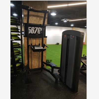 Acciaio Pin caricato Pull Up Bar Triceps Deltoids Workout Assisted Chin Dip Machine per acciaio