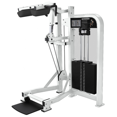 Costruzione del corpo Medium Loader Standing Calf Lift Machine per palestra Esercizio di forza delle gambe