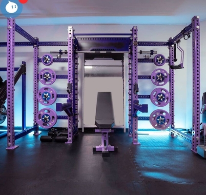 Macchine sportive Fitness Power Rack per attrezzature da ginnastica a colori personalizzate Commerciale