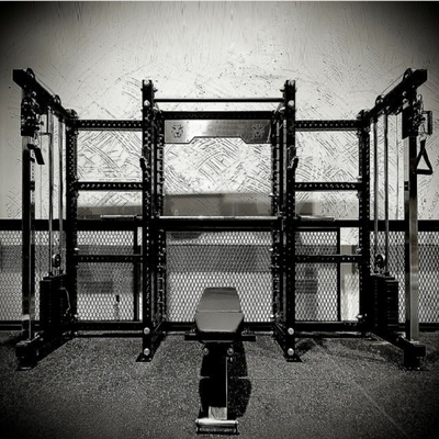 Macchine sportive Fitness Power Rack per attrezzature da ginnastica a colori personalizzate Commerciale