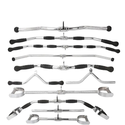 Allenatore di ginnastica integrato di allenamento Tirare giù manico della barra con presa Cable Barbell Attachment
