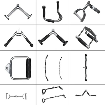 Allenatore di ginnastica integrato di allenamento Tirare giù manico della barra con presa Cable Barbell Attachment
