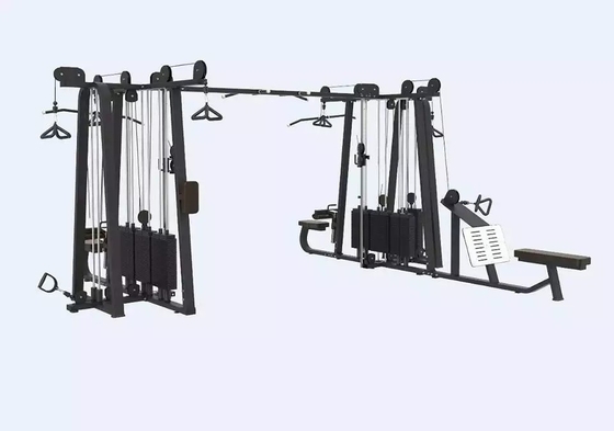 8 Stazione Lat Tirare giù Long Pull Back Press Cable Crossover Righe bassa kin su e giù