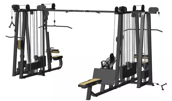 8 Stazione Lat Tirare giù Long Pull Back Press Cable Crossover Righe bassa kin su e giù