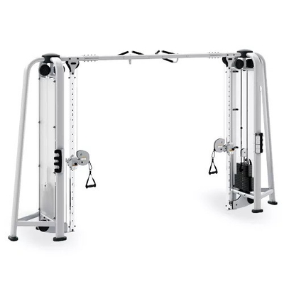 Macchina di allenamento crossover multifunzione con scaffale di allenamento a cavo con 80 kg*2 di peso