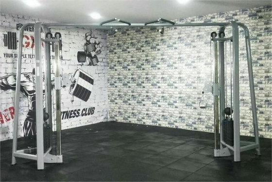 Macchina di allenamento crossover multifunzione con scaffale di allenamento a cavo con 80 kg*2 di peso