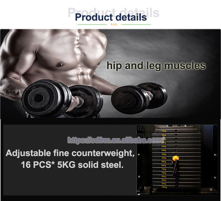 Functional Trainer Glute Kickback Machine per efficaci spinte dell'anca e body building
