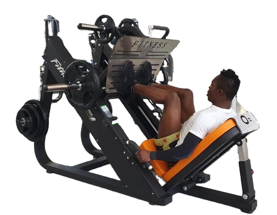 Costruzione del corpo Esercizio Strength Machine per 45 gradi Piastra caricato Leg Press Training