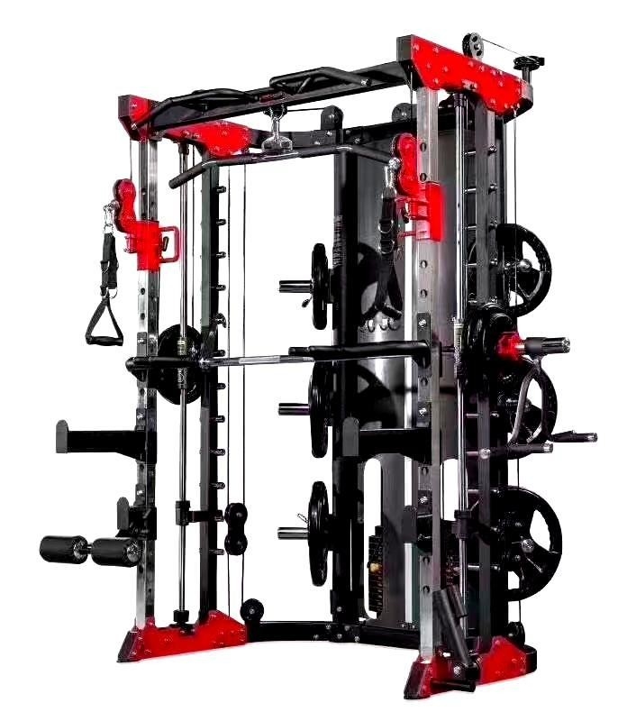 Stile di allenamento sportivo Multifunzionale Power Squat Rack e Smith Machine per l'allenamento