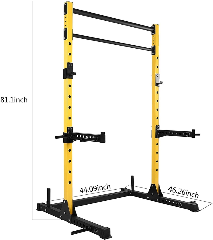 Apparecchiatura di allenamento per palestra a casa pieghevole Banchina di peso Barbell Bar Mezzo scaffale per casa