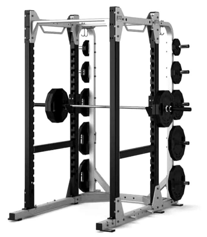 Corpo di acciaio fitness multifunzionale palestra gabbia di potenza per legg press e canottaggio