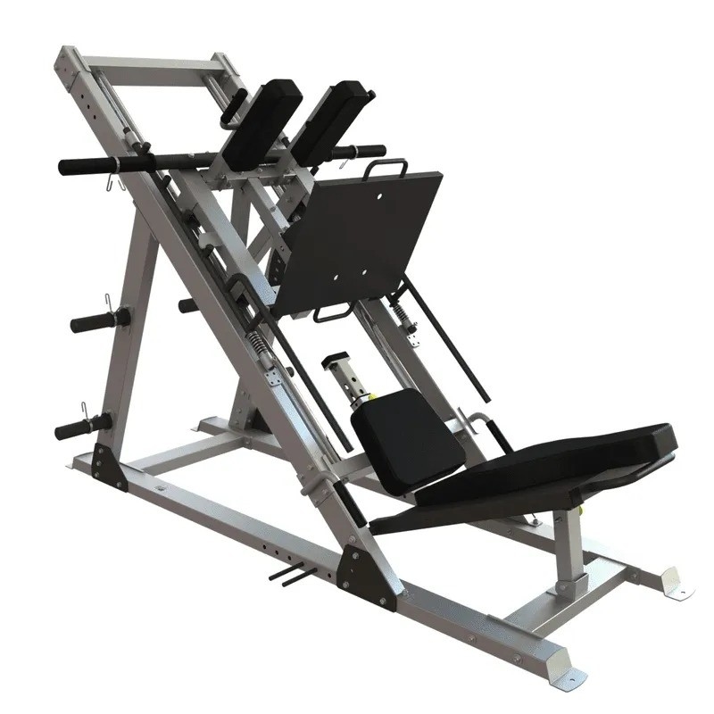 Attrezzature per palestra commerciale Stall Leg Press Hack Squat 2 in 1 Placca a doppia funzione caricata