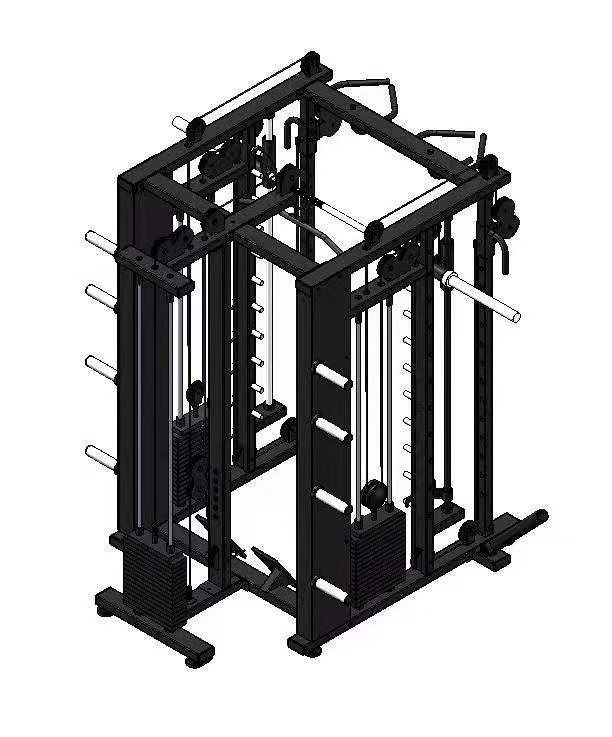 Home Gym Station Multifunzionale Cable di alimentazione Crossover per bodybuilding e Squat Rack