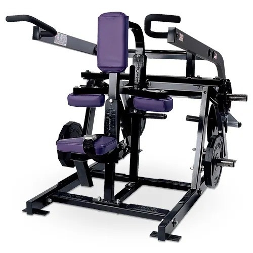 Bodybuilding Plate Macchine caricate seduti Dips per braccia spalle e schiena allenamento