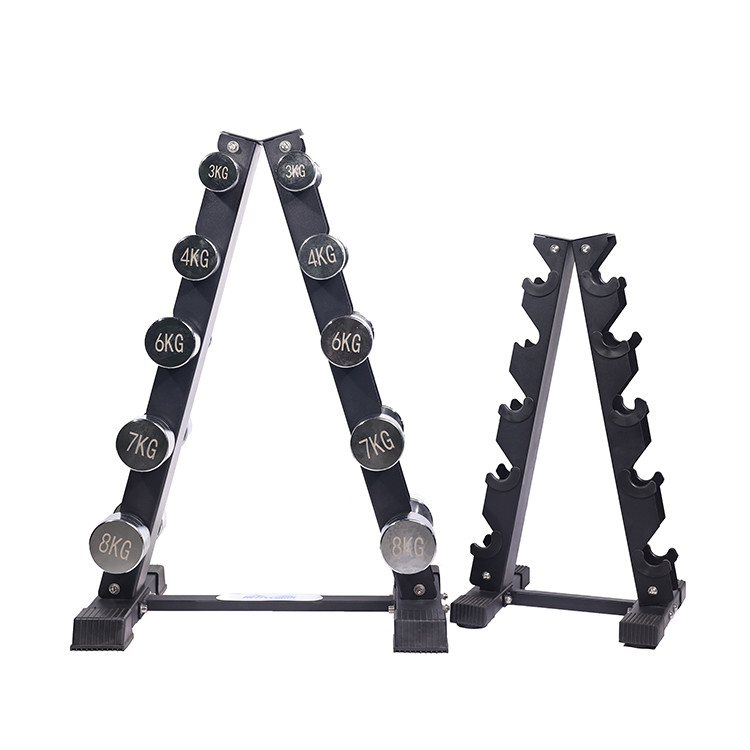 Rack per manubri multifunzionale di tipo A per attrezzature per ginnastica domestica e accessori sportivi