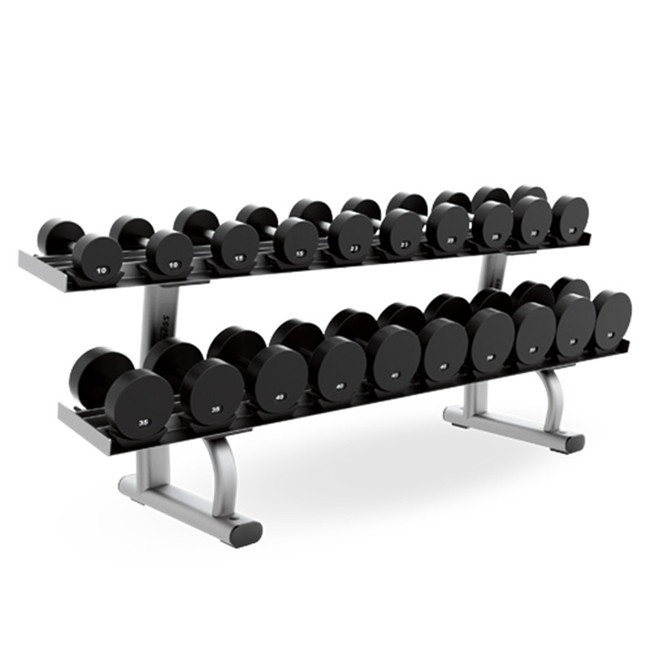 Peso stack 20,6 kg set manubri scaffale per centro di ginnastica Gratis 2 strati set manubri scaffale
