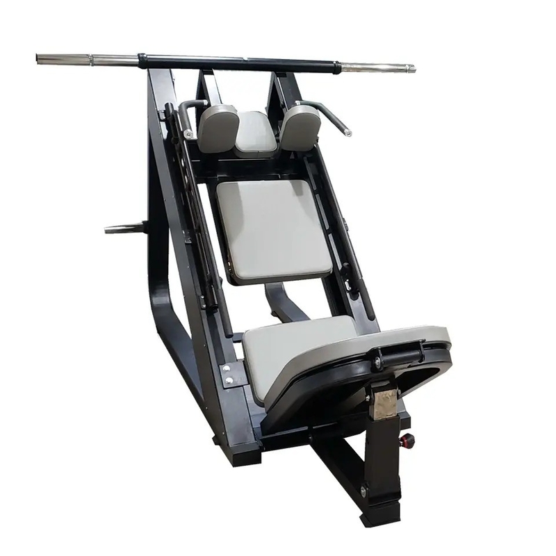 Esercizio fisico Piastra corporea caricata 45 gradi Leg Press Hack Slide Glute del polpaccio Hack Squat