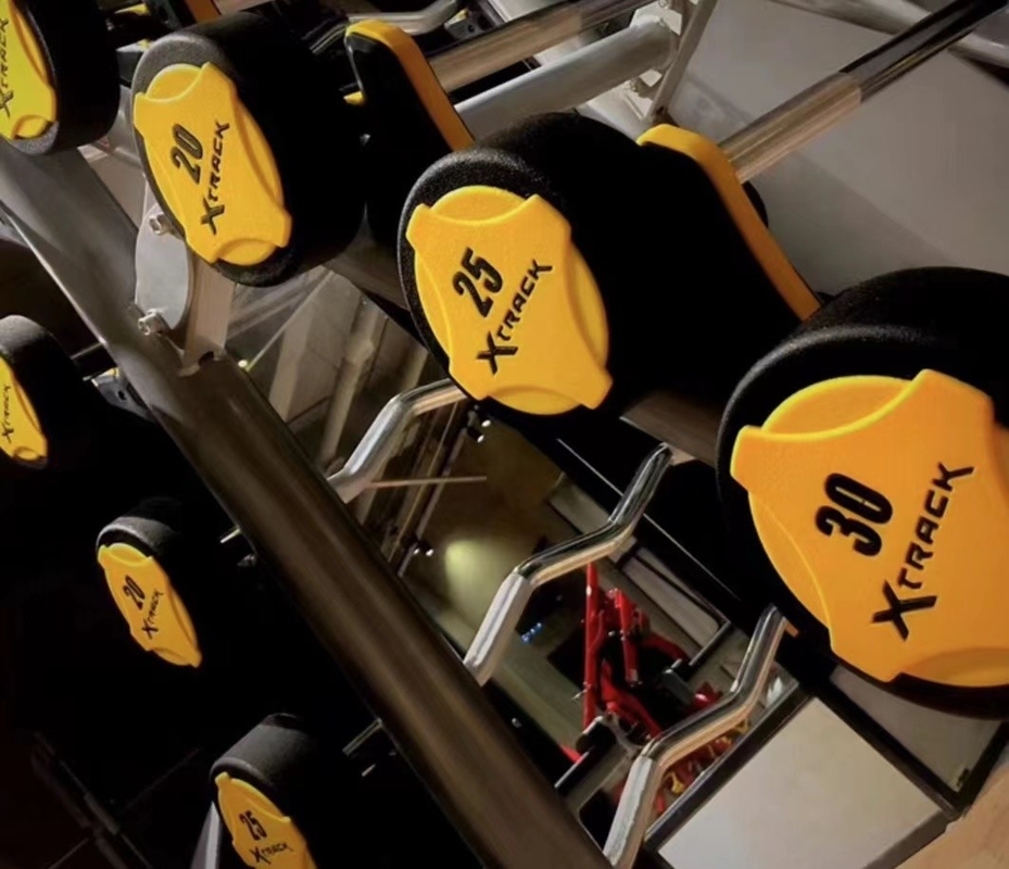 Logo personalizzato Gym Fitness attrezzature gomma copertura manubri per la domanda di mercato