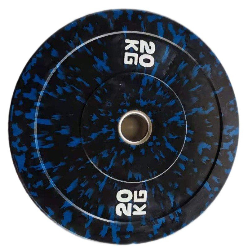 15lb 30lb 45lb palestra Pesi di gomma piastre Set per il logo personalizzato libero allenamento con pesi
