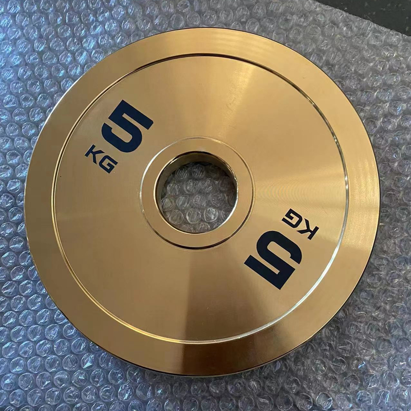 Allenamento di forza fatto facile oro piastra di cromo barra di ferro fuso con piastre di peso set