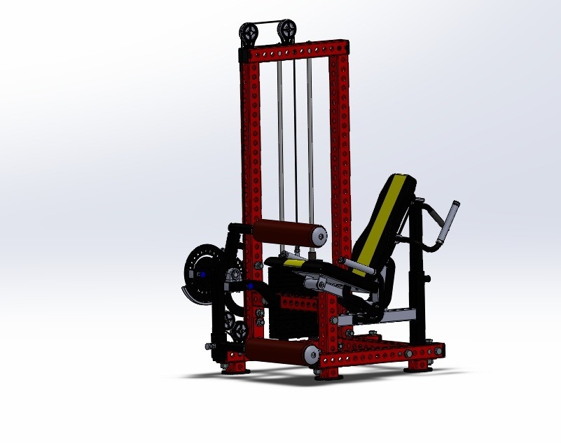Leg curl/prone leg curl/leg extension Medium Loader per attrezzature da fitness in acciaio