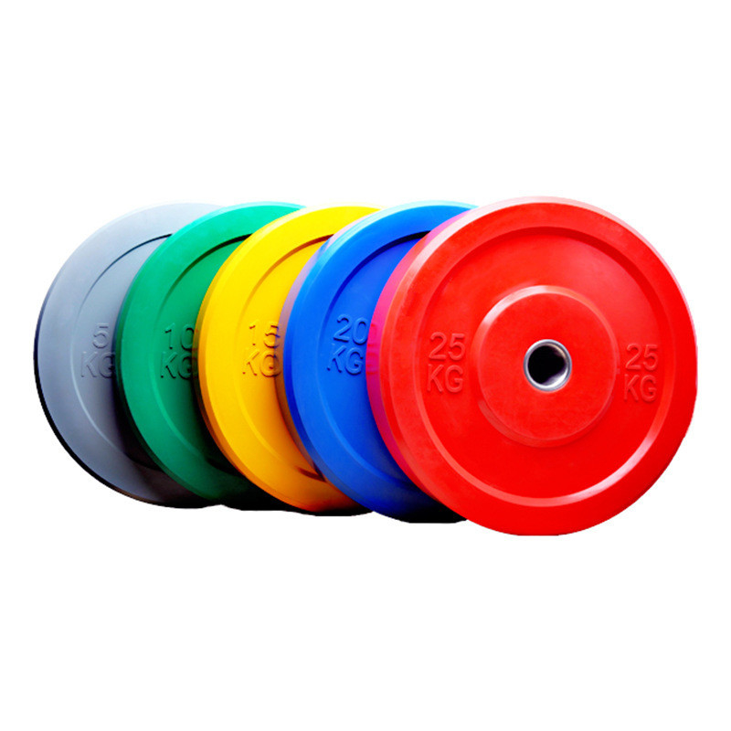 Apparecchiature di fitness commerciali Piastre di peso colorate personalizzate per gomma di ferro di acciaio