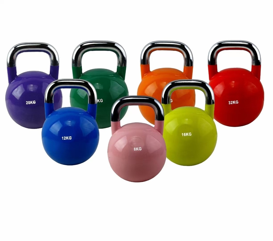 Gym Fitness Unisex colorato verniciato Kettlebells in ghisa per allenamento di forza