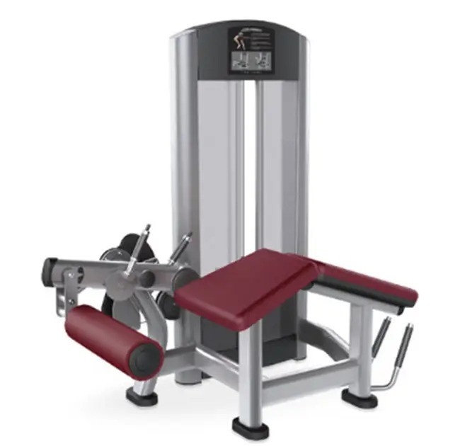 Attrezzature da palestra in acciaio Pin caricato regolabile Leg Sitting Estensione e Leg Prone Curl doppia funzione