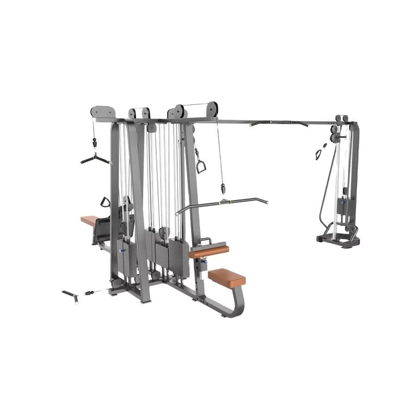 8 Stazione Lat Tirare giù Long Pull Back Press Cable Crossover Righe bassa kin su e giù